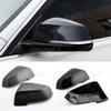 For BMW 5 6 7 Series Black Mirror Cover F10 F11 F18 F07 F12 F13 F06 F01 F02 F03 F04 LCL Carbon Fiber Pattern Mirror Cover