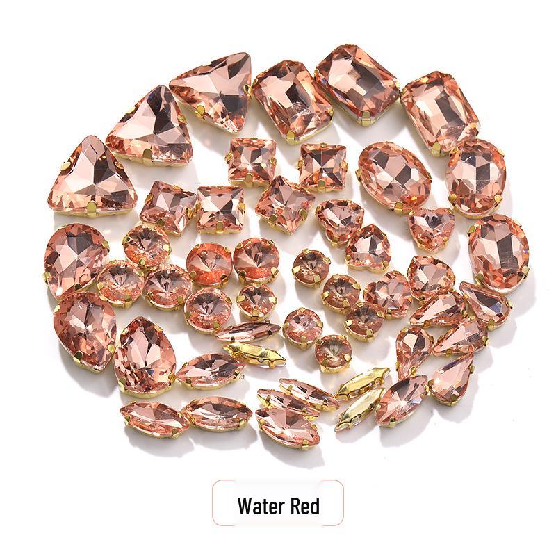 Пришитые вручную смешанные хрустальные стразы-когти для свадебного платья и аксессуаров для браслета