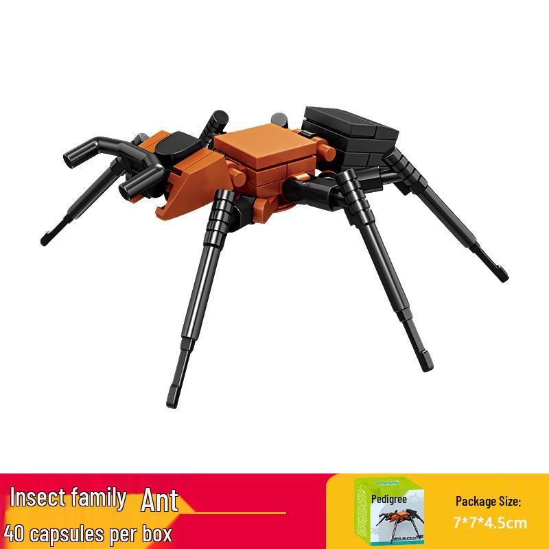 Кай Чжи Совместимая Лего Игрушка Насекомое: Mantis Конструктор для детей, Развивающий пазл с животными в подарок