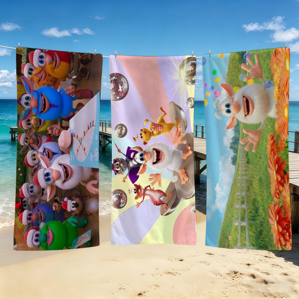 Towel Cute For Outdoor Camping B-Booba-ES Beach Towel Super Absorbent Quick-Drying Summer Cartoon Towel