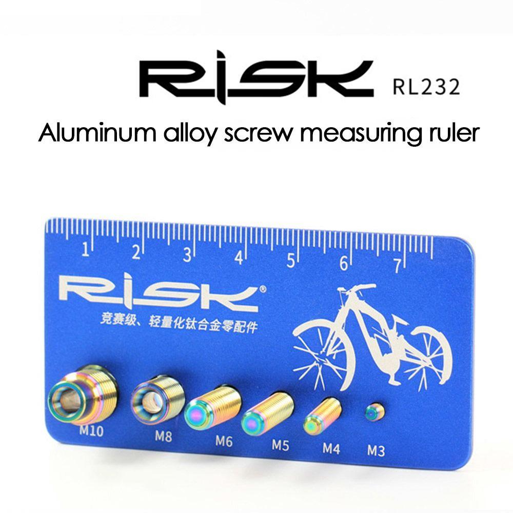 Bolts Screws Size Checker Measurement Card Screw Nut Thread Bike Screw Bolt Measuring Ruler Gauge