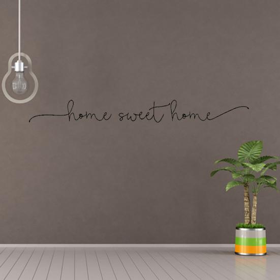 Наклейка «Милый дом» с надписью, настенная художественная наклейка для гостиной, съемная комната, украшение для дома