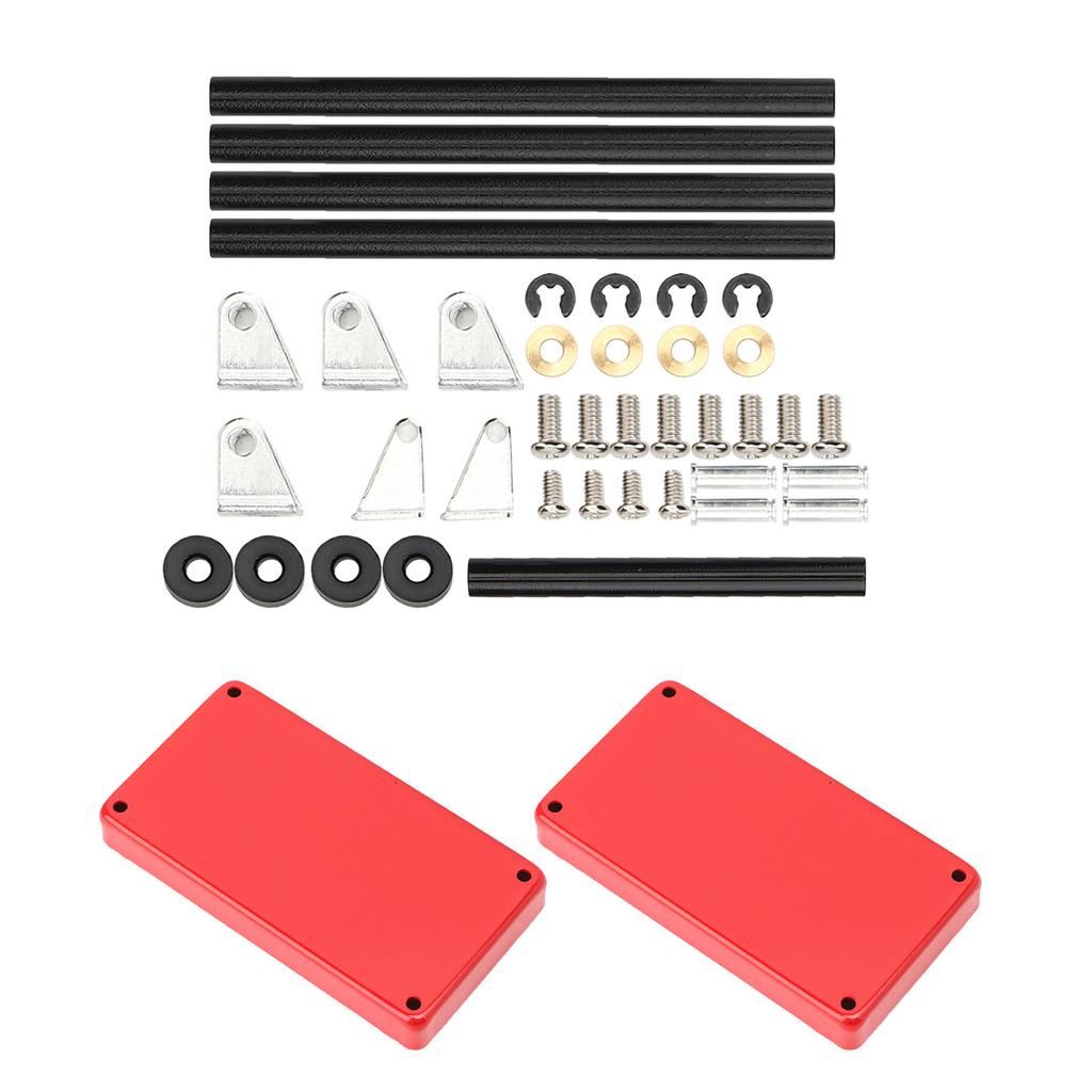 Mini 2‑Tier Tools Storage Trolley Mobile Workshop Garage Repair RC Accessories for 1 8 1 10 1 12 1 16 Scale Model Large