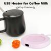 Кофейная кружка Plug-Play Автоматическая грелка Термостатическая подставка с отключением Водонепроницаемая компактная грелка для чашки с водой