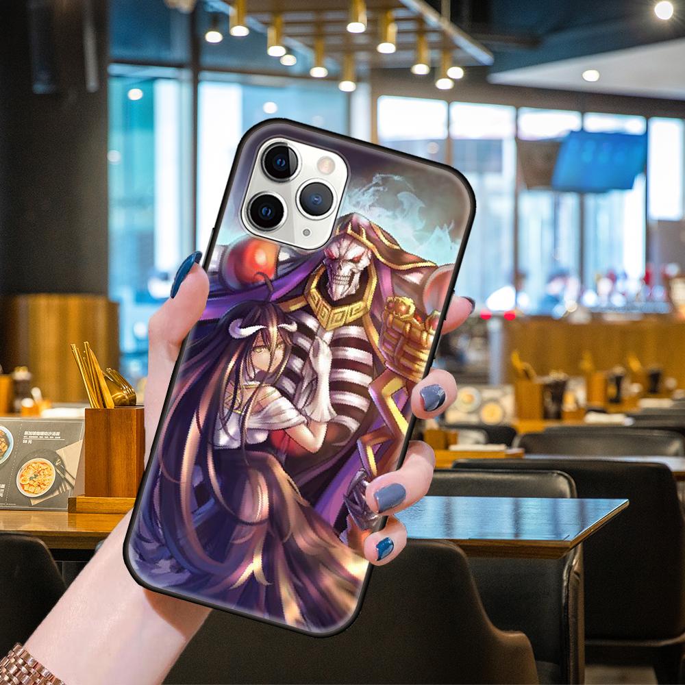 Чехол для телефона Apple IPhone 13 12 11 Mini Pro MAX SE X XS XR 8 7 6 S Plus черный чехол водонепроницаемый 3D Prime Overlord Albedo аниме
