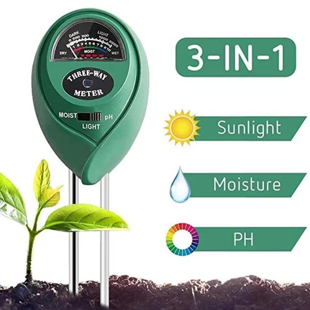 2/3/3/5/6 in 1 Digital Soil Tester Multifunctional Soil Fertility pH Temperature Sunlight Moisture Light Meter Soli Analyzer