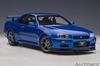 AUTOart 1/18 Scale Nissan Skyline GT-R (R34) V-Spec II Bayside Blue Finished Model 77408