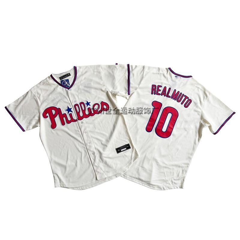 Philadelphia Phillies MLB Fan Jersey Mens Baseball Sportswear Embroidered Cotton Blend Tee Fall Winter