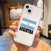 Argentina Flag Soccer 10 Shockproof Clear Phone Case For iPhone 14 13 12 11 Pro Max 7 8 Plus X XR XS Max SE 2022 Silicone Cover