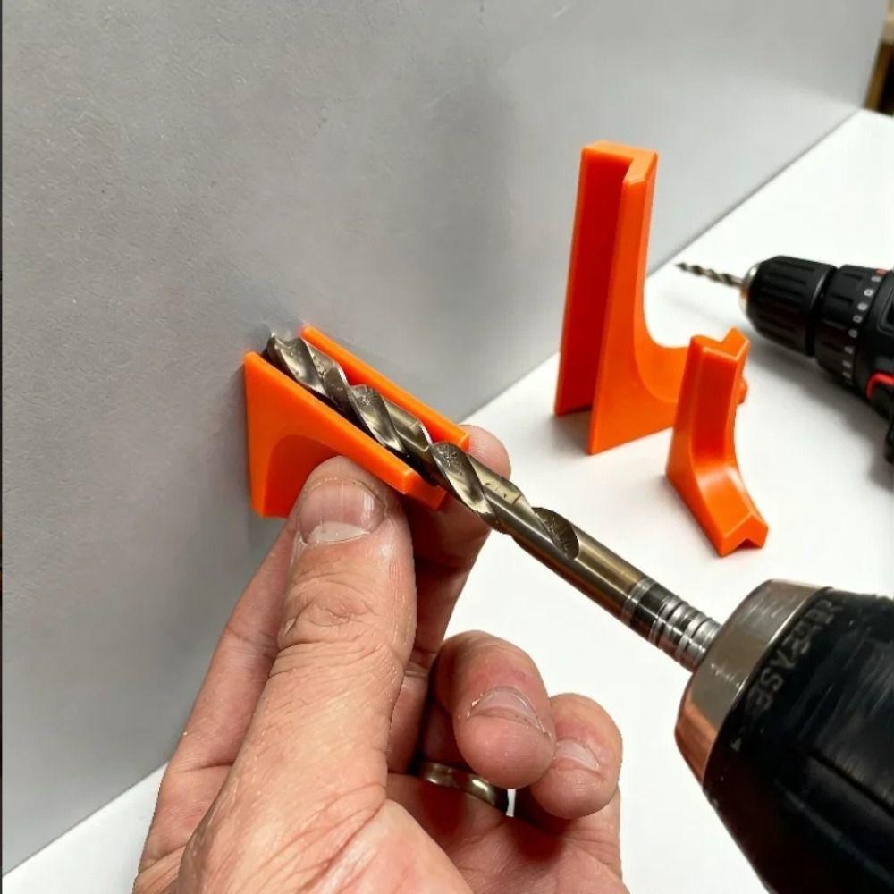 Набор из 3 шт. Нескользящий помощник для сверления, Прецизионный DIY-локатор для вертикального сверления, Износостойкий направляющий угольник 90 градусов