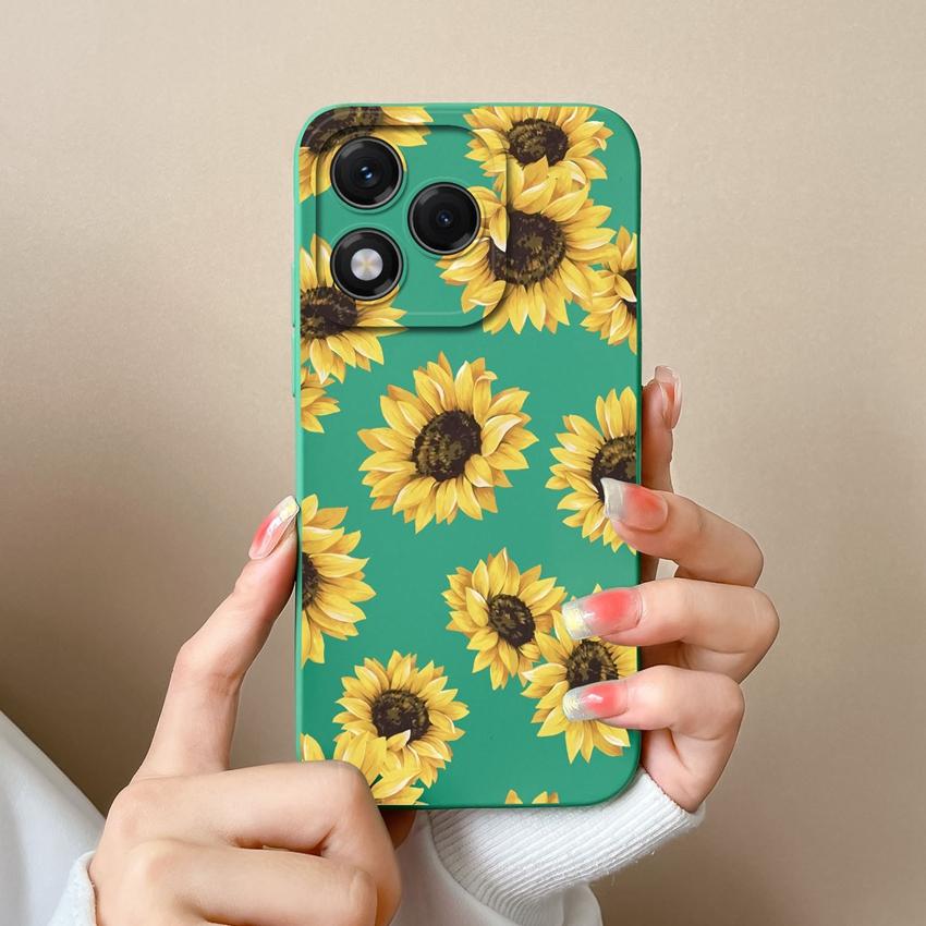 Чехлы для телефонов Huawei Honor 400 Lite X8 X6b X7c X60 X5b X8c X9c Красивая бабочка Подсолнух Мягкий жидкий силиконовый пылезащитный чехол для корпуса Huawei