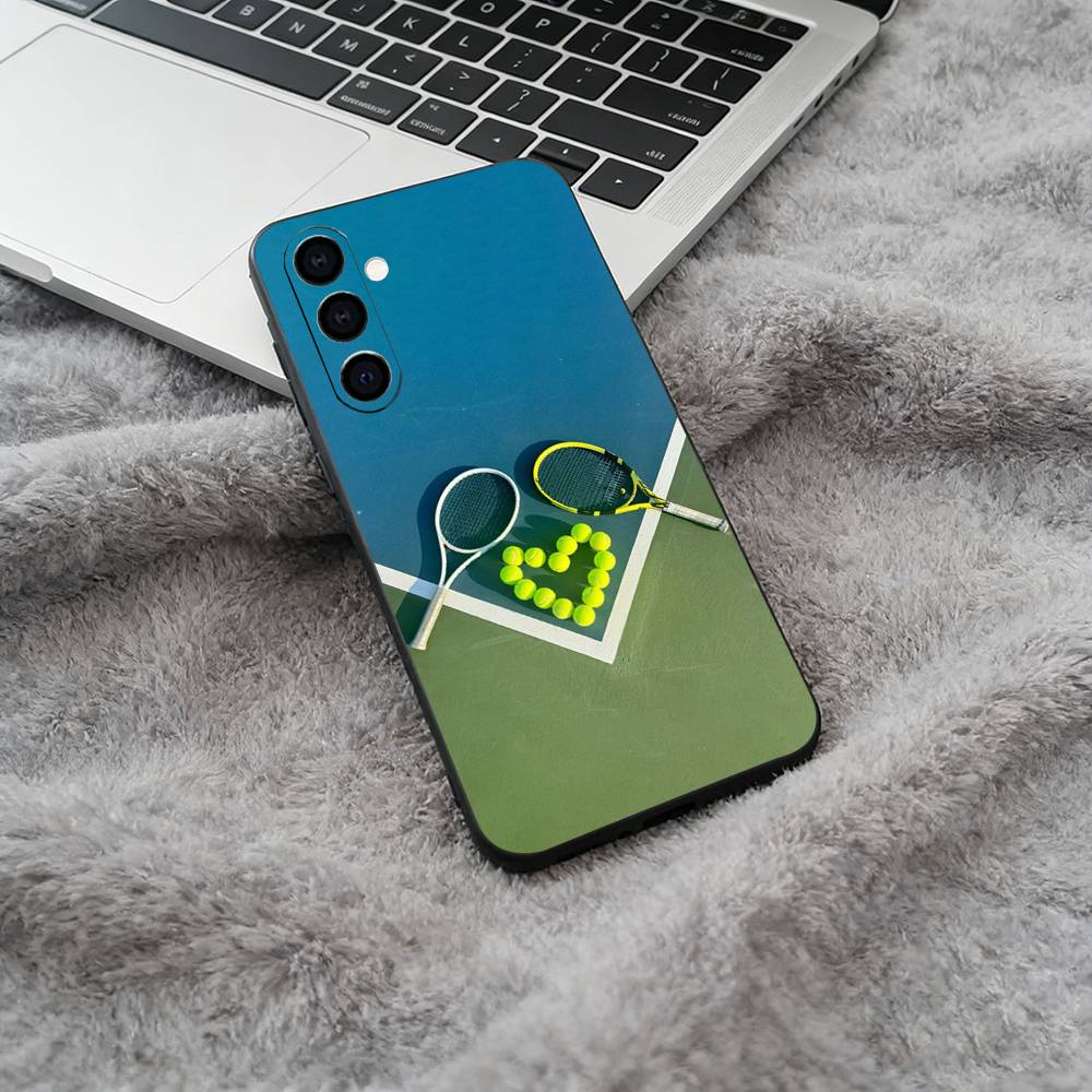 Popular Sport - Tennis Phone Case For Samsung Galaxy A73,A71 A72,A70,A53,A52,A51,Soft Silicone Black Cover