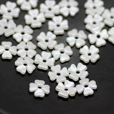 Аксессуары 100 шт./упак. высококачественные цветочные бежевые свободные бусины своими руками изысканные для изготовления ювелирных изделий аксессуары