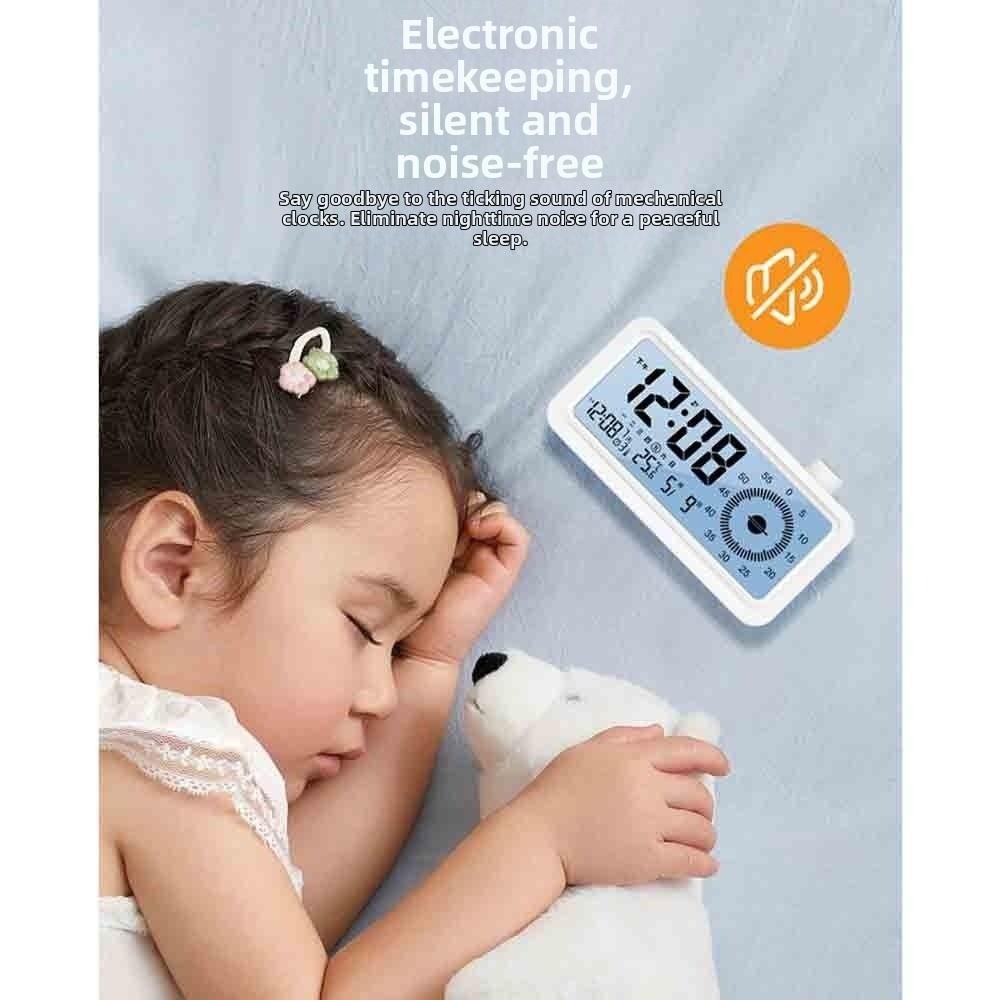 Rechargeable Visual Digital Timer Multifunctional Desktop Clock Time Manager Countdown Timer Desk