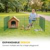 8 Panel Pet Playpen For Medium Dogs Indoor Outdoor 80 Cm Height