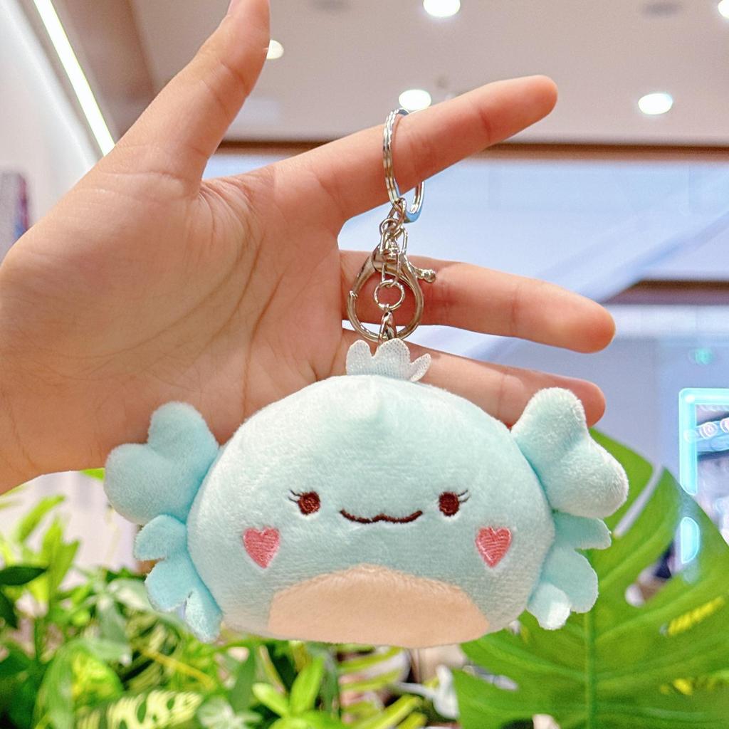 Мультяшный плюшевый брелок-краб - Морское животное, украшение для рюкзака