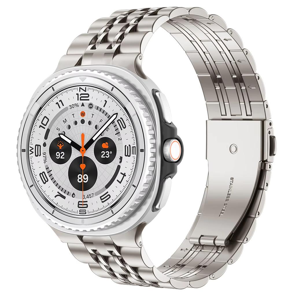 Ремешок из нержавеющей стали для Samsung Galaxy watch 8/8 classic 40мм 44мм 46мм Металлический звеньевой браслет ремешок Galaxy watch 8 Ремешок