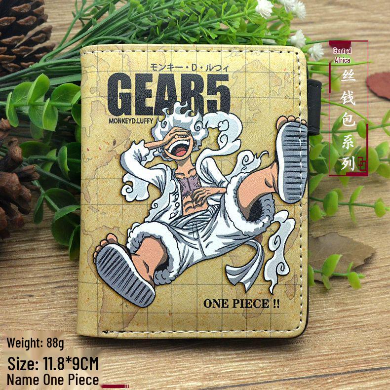 Кошелек для монет и держатель для карт на молнии из аниме One Piece