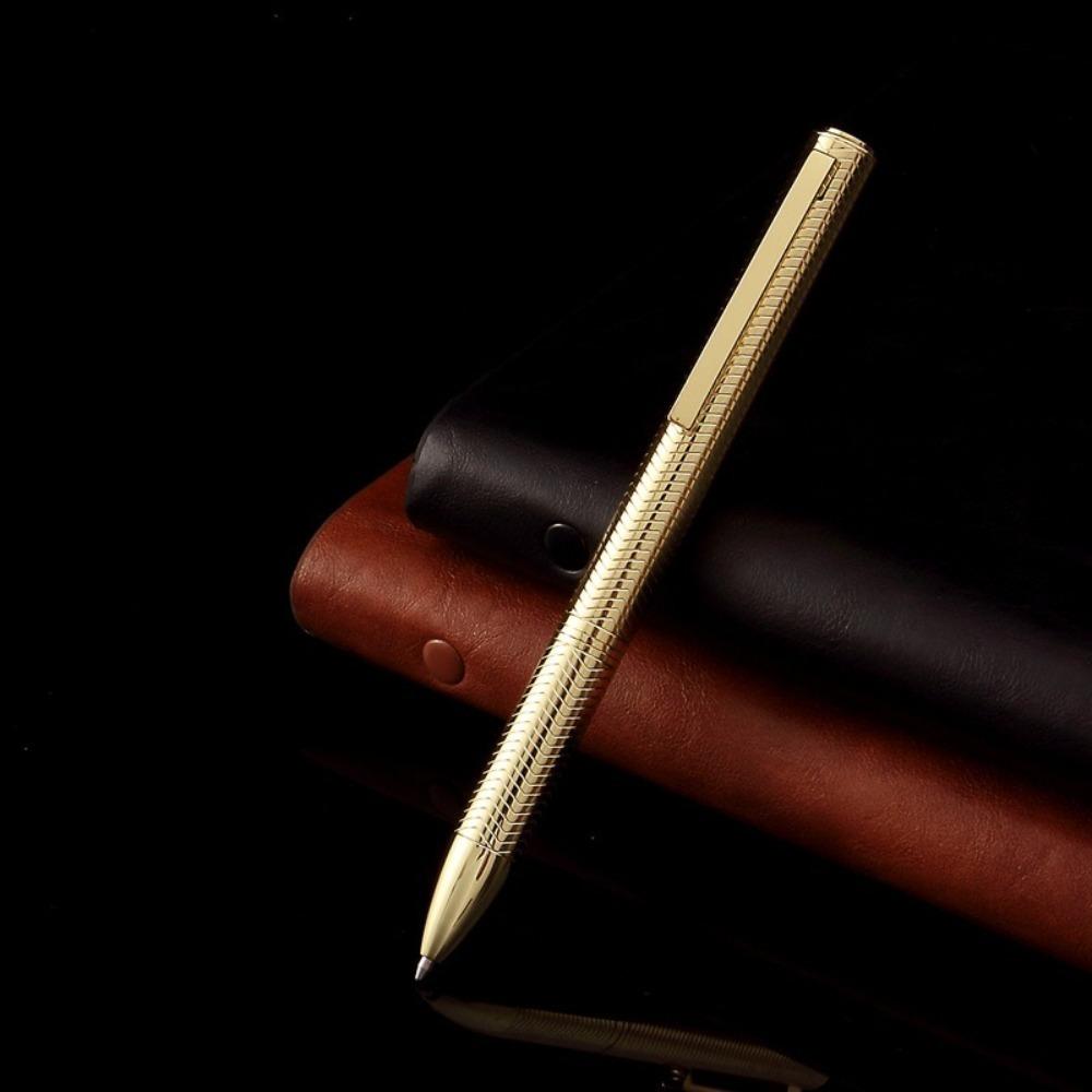 Шариковая ручка с металлическим корпусом для плавного письма, выдвижная ручка-роллер, классическая ручка-подпись