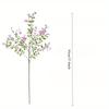 1Ps Outdoor Wedding Simulation Single 7-prong 37.4-inch Fake Flower Decoration for Outdoor Patio Garden Home Wedding Holiday Party Decoration