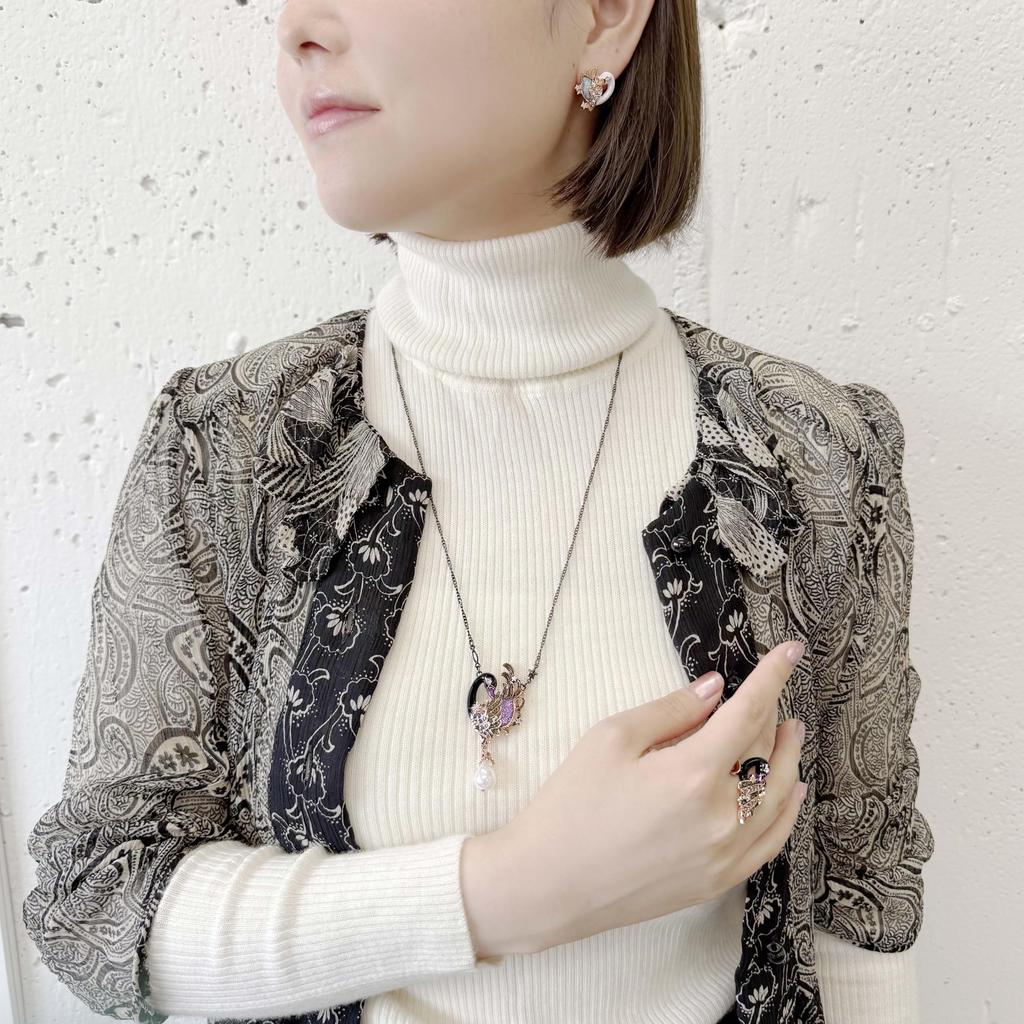 Black Swan Motif Ring SAMR0785L XD [Anna Sui]