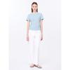 [She S Miss] Футболка с круглым вырезом и короткими рукавами в тон цвета SwjTSp22030