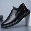 New Summer Men's Leather Casual Shoes Korean Style Business Trend Casual Breathable Soft Sole Men's Shoes Leather Shoes