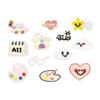 12 Pcs Lovely House Sew On/Iron On Patches Cloud Embroidered Patches Heart Sewing Patches Applique Patches for Bag