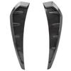2Pcs Fender Vent Air Wing Cover Trim Black Carbon Pattern PU Rubber Board Car Universal