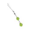 Colorful Keychain Elegant Beaded Four Leaf Clovers Phone Pendant Bag Charm Stylish Accessory for Fashion Enthusiasts