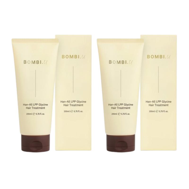 BOMBI.U Протеиновая маска для волос Hanul Glycine 200 мл | Без силиконов, протеиновая маска против выпадения волос | Мягкая формула для чувствительной кожи головы и поврежденных волос |
