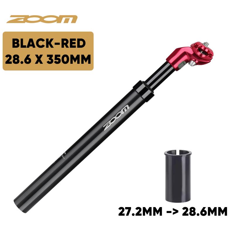 ZOOM Подседельный штырь с амортизатором для велосипеда 27.2/31.6/28.6/30.4/30.8/33.9мм Амортизирующий подседельный штырь для MTB 350мм Амортизатор Подседельный штырь Велосипедные запчасти