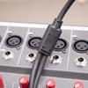 Популярный кабель XLR с двойным экранированием длиной 0,5 м: 1 женский на 2 мужских для микшера/микрофона
