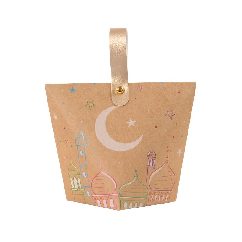 5/10 шт. Подарочная коробка для конфет EID Mubarak, украшение на Рамадан, упаковка для подарков в виде печенья, 2024, исламские принадлежности для мусульманских вечеринок, домашний декор