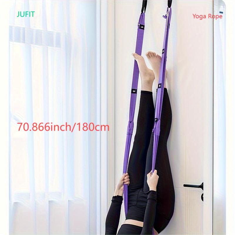 JUFIT Yoga Fitness Belt with Newly Widened Design, Yoga Artifact, Safe and Durable