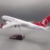 Масштаб 1/85 47 см Самолет B737 Turkish Airways Модель Игрушка Свет и Колеса Шасси Литье под давлением Смола Самолет Коллекция Дисплей