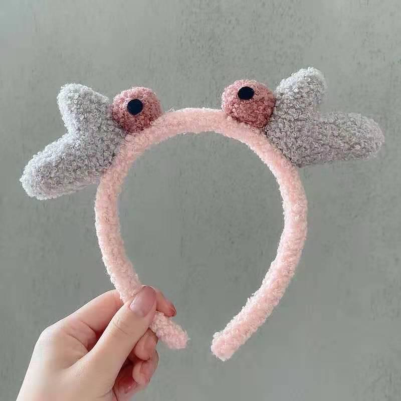 Плюшевая повязка на голову Stella Lou Rabbit Ears - милый цветочный аксессуар для волос в стиле Микки Мауса для женщин