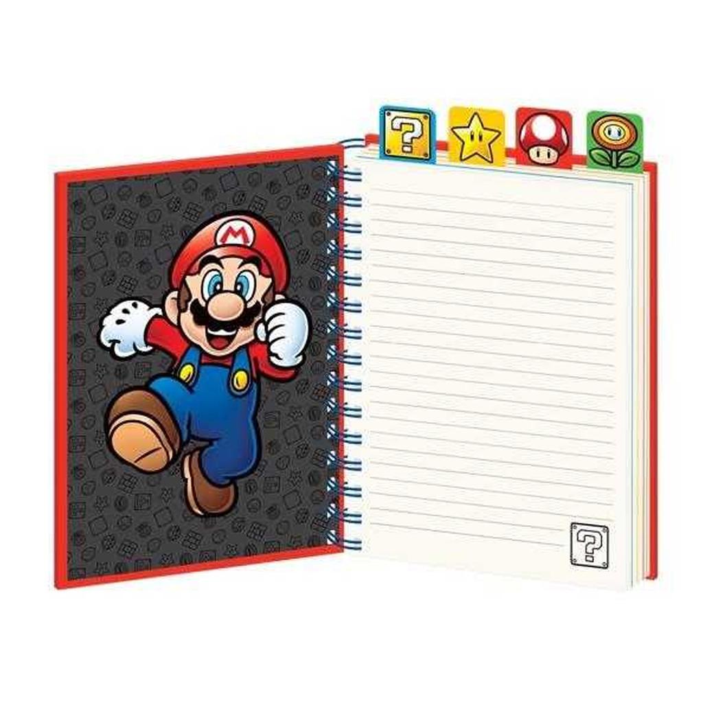 Super Mario Items A5 Wirebound Notebook