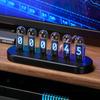 Настольные часы с газоразрядными индикаторами Светодиодные цифровые настольные часы Эстетичные роскошные трубчатые настольные часы Современные бесшумные часы для гостиной рабочего стола