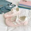 Сладкие пуховые туфли на платформе женские 2025 новые маленькие белые туфли осенние тонкие дышащие универсальные юбка балетные тренировочные туфли