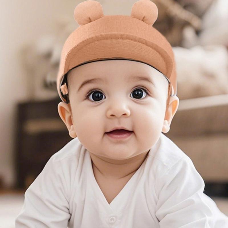 Breathable Infant Safety Helmets Hat Solid Color Lightweight Design Head Protector for Learning to Walk Toddler Baby
