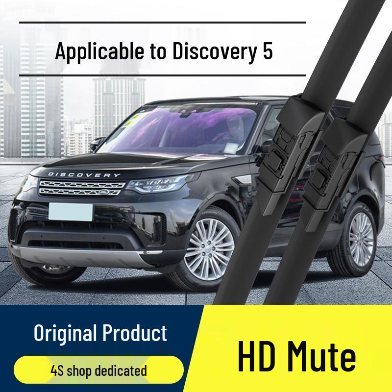 Discovery 5 Frameless Front Wiper Blades: Original High-Definition Rubber, Silent Operation