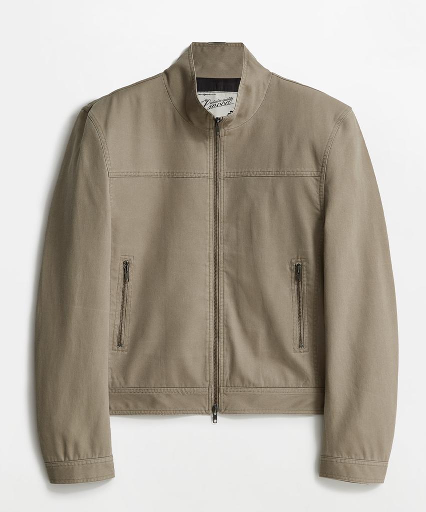 LMOOD Phase Tencel Trucker Jacket Beige