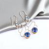 Редкий камень Танзанит Ювелирные изделия из серебра 925 пробы Ручная работа Серьги-крючки 2,13" EE-84-6