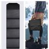 Foldable Solar Panel Charger with Dual USB Fast Charging QC3.0, TYPE-C, DC 3.0 for Camping, Phones