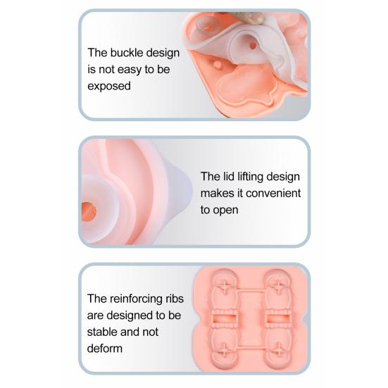 Penguin Shaped Ice Cube Trays 3D Ice Cube Mold Easy Release Slow Melting Ice Maker for Whiskey Cocktails Brandy Coffee