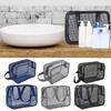 Compact Resins Mesh Toiletry Bag Organizers for College Dorms Camping and Bathroom Accessories Shower Mesh Hanging Bag