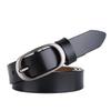 Buckle Alloy Elliptical Leather Women Belt For Fashion Casual Office Gift Use