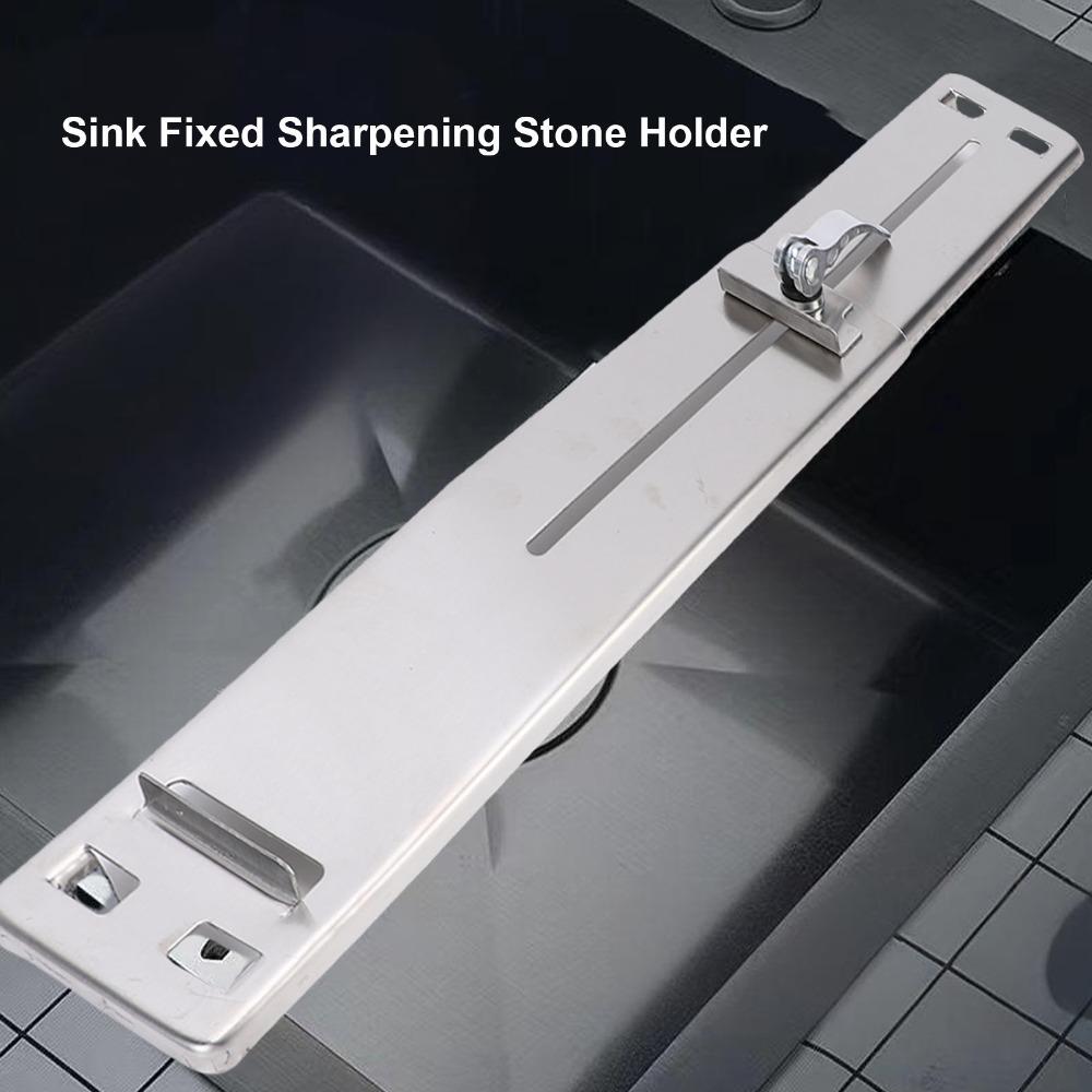 Non Slip Fixed Sharpening Stone Base Wing Screws Grindstone Holder Whetstone Holder For Sink