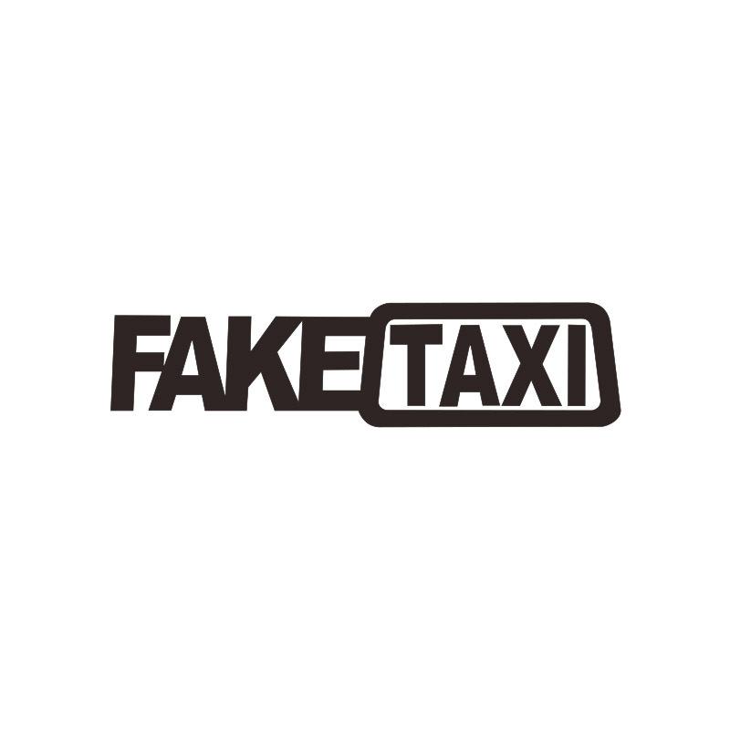 1 шт. Забавная наклейка на автомобиль FAKE TAXI, декаль, эмблема, самоклеящиеся виниловые наклейки, окно автомобиля, кузов, бампер, мотоцикл, стайлинг автомобиля